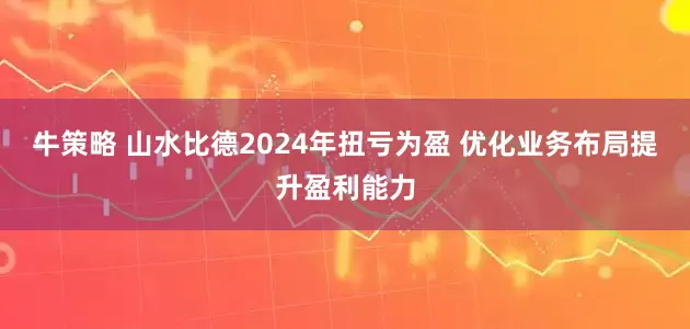 牛策略 山水比德2024年扭亏为盈 优化业务布局提升盈利能力