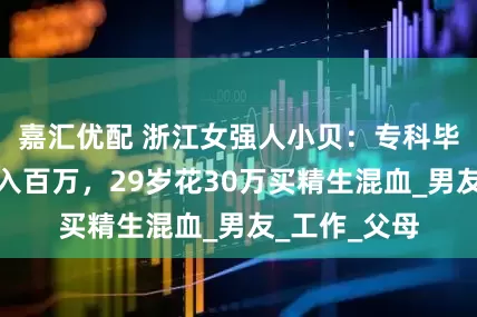 嘉汇优配 浙江女强人小贝：专科毕业做医美年入百万，29岁花30万买精生混血_男友_工作_父母