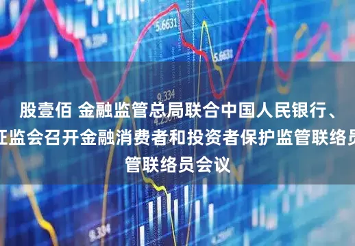 股壹佰 金融监管总局联合中国人民银行、中国证监会召开金融消费者和投资者保护监管联络员会议