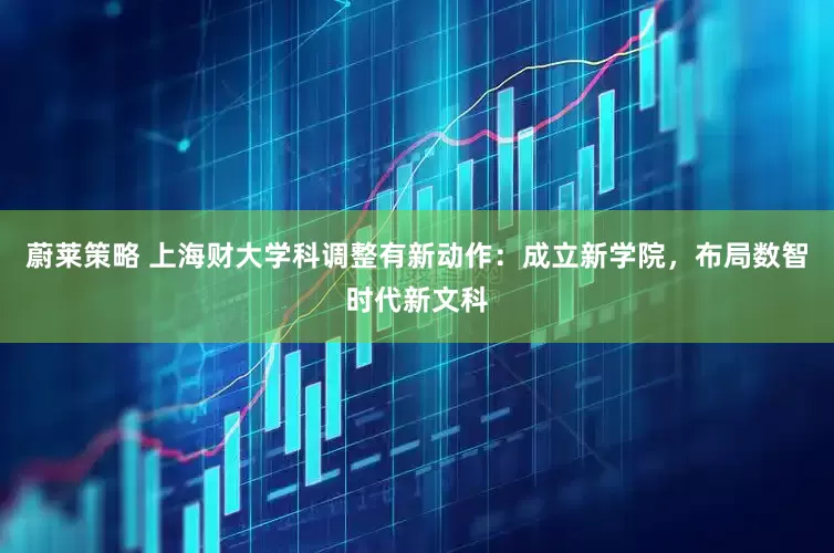 蔚莱策略 上海财大学科调整有新动作：成立新学院，布局数智时代新文科